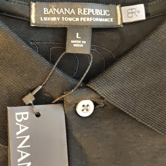 Banana Republic Luxury Touch Performance Black NWT Men’s L Polo - Picture 8 of 16